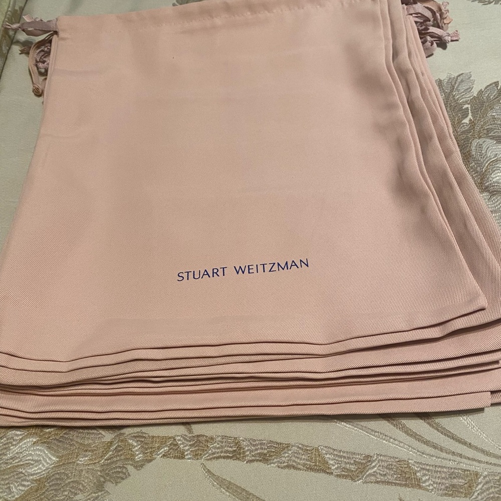 Stuart Weitzman Blush Pink Dust Bags… 8 pc.